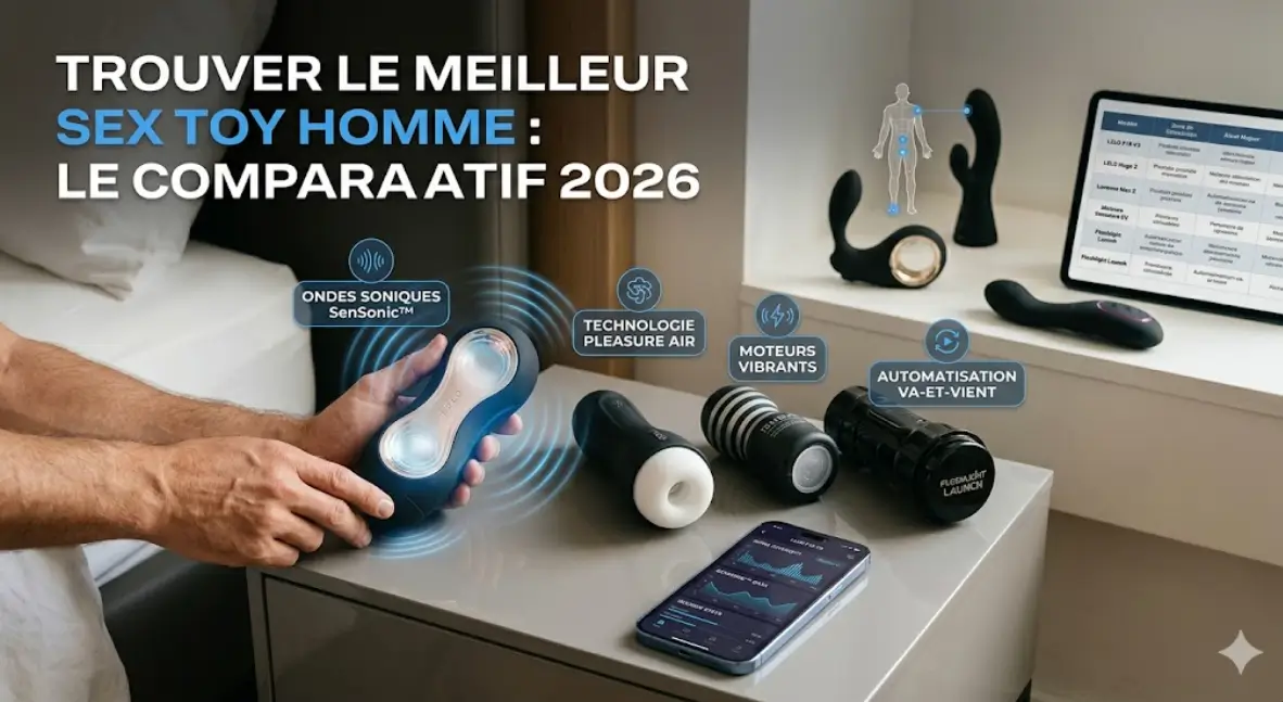 Trouver le meilleur sex toy homme : le comparatif 2026